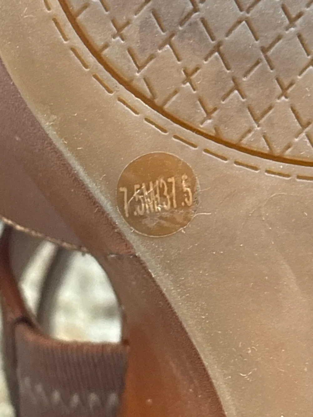 Jessica Simpson Jadyn Platform Sandals - Sz. 7.5 Lt Luggage Zip